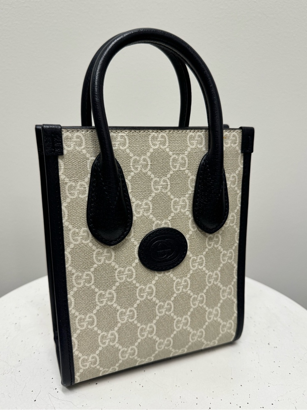 Gucci Beige GG Supreme Mini Tote- Limited Edition